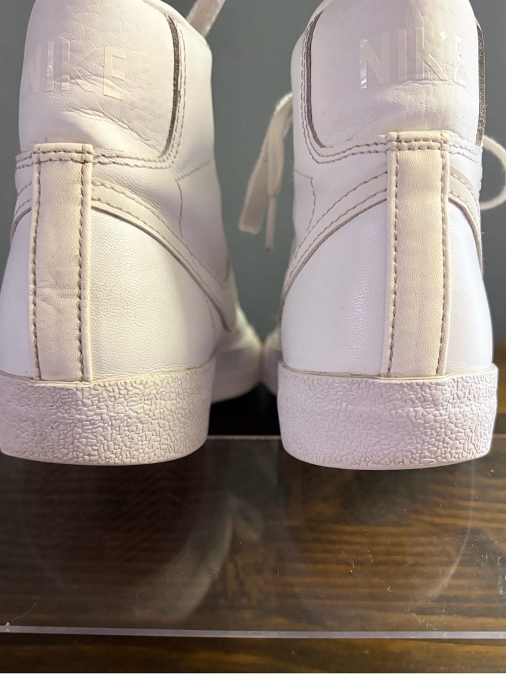 Nike Women’s Blazer Mid Vintage White High-Top Sneakers - Picture 5 of 13